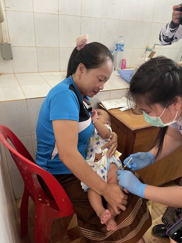 保健所でワクチン接種