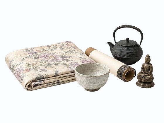 買取対象の着物・掛け軸・茶道具・骨董品