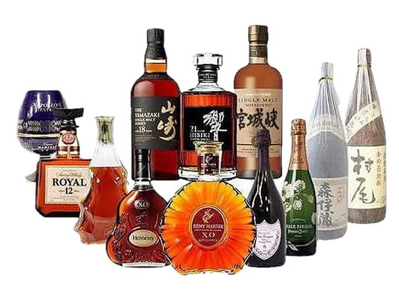 買取対象のウイスキー・ブランデー・日本酒・焼酎
