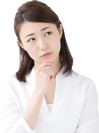悩む女性のアイコン