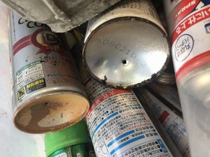 中身の入ったスプレー缶の捨て方 ガス抜き方法 名古屋の不用品回収はお任せ下さい グッドサービス