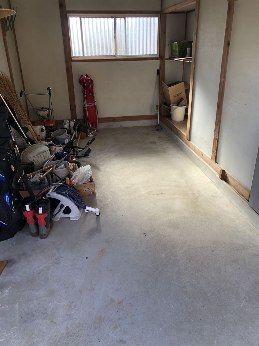 お客様のお荷物は残して作業完了