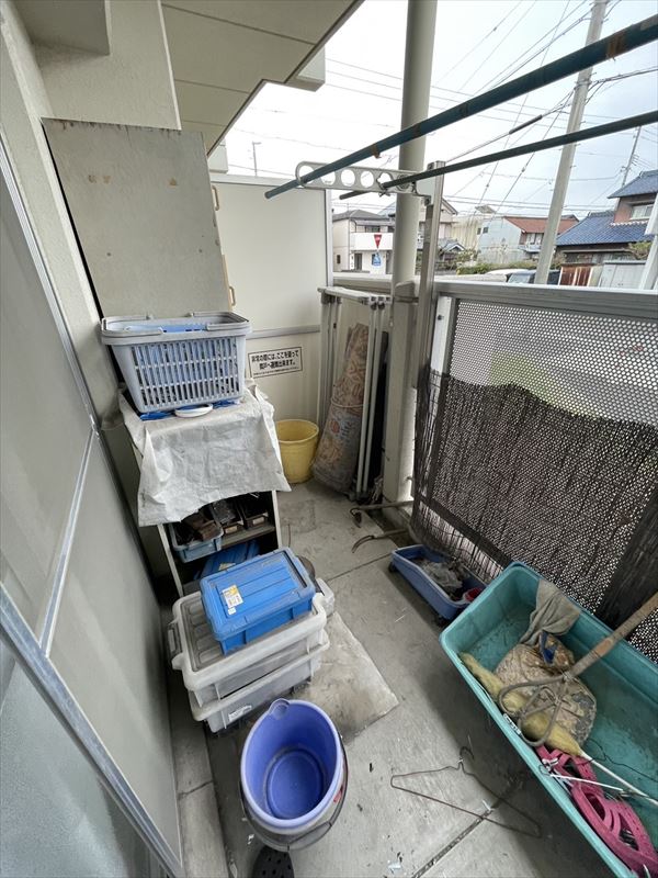 中村区ベランダの不用品回収