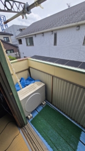 ベランダ作業前