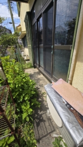 裏庭　作業前
