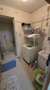 作業前　洗濯回り