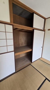 和室押し入れ部分作業後
