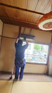 エアコン外し