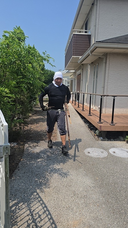 汗が滝のように出る